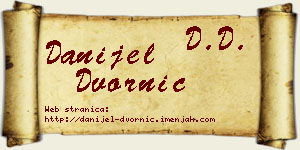 Danijel Dvornić vizit kartica